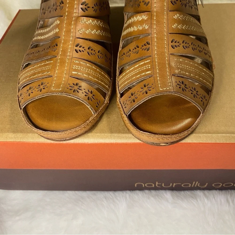 NIB Pikolinos Brandy Java Leather Heels Sandals in Color Farbe -Size 38